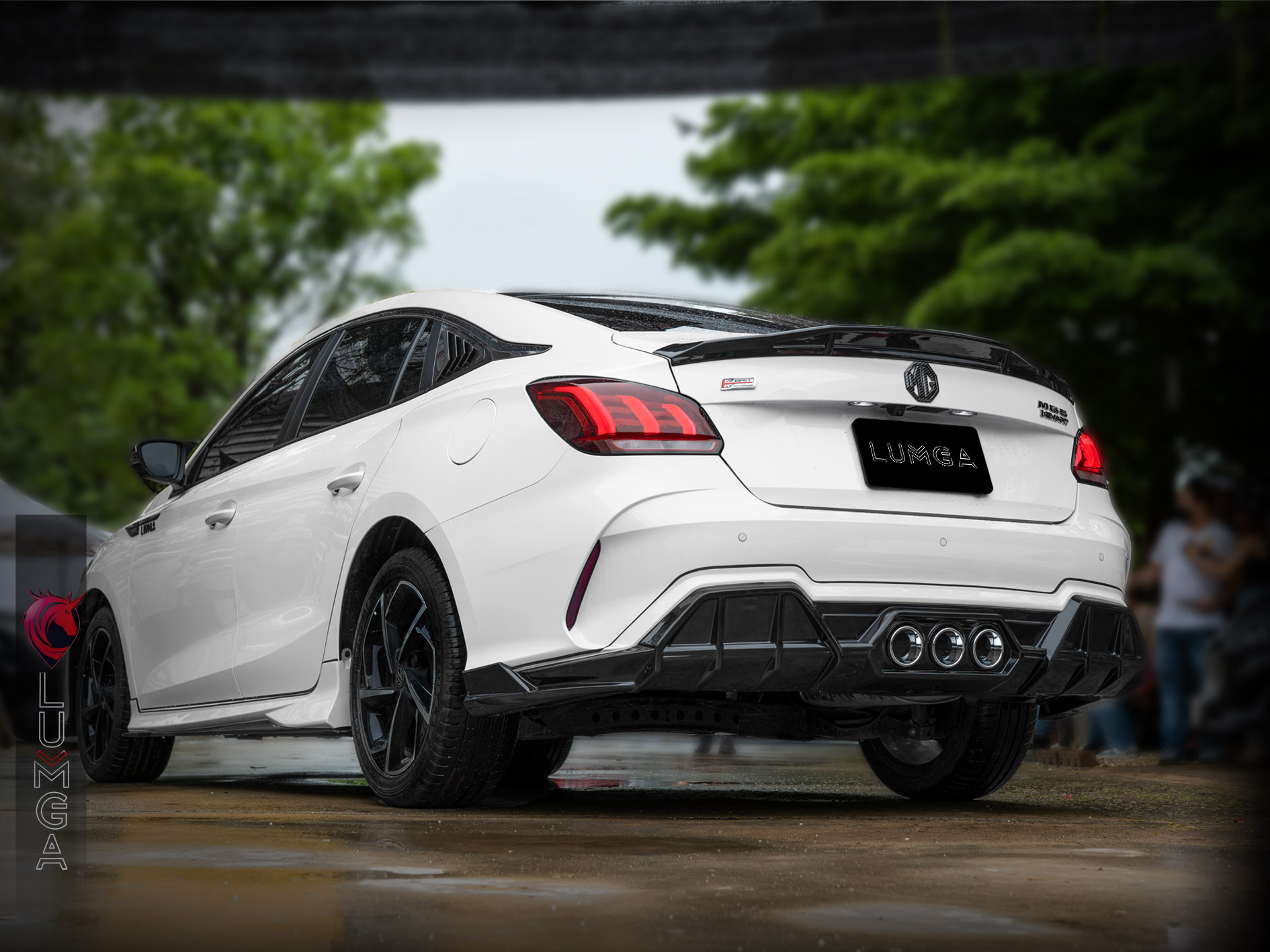 ชุดแต่งสเกิร์ตรอบคัน MG5 2022 Lumga bodykits (ลัมกา)