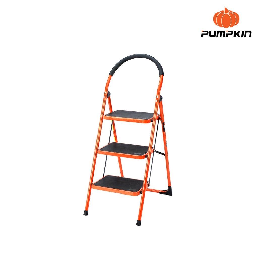 Pumpkin บันไดพับได้ 3ขั้น 4ขั้น บันไดเหล็ก แบบมีมือจับ บันไดอเนกประสงค์ บันได รุ่น PTT-SE3 และ 4ขั้น รุ่น PTT-SE4 พัมคิน