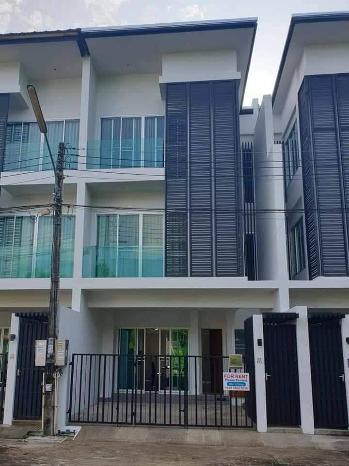 For Rent : Chalong, 3-Story Town House, 4 bedrooms 4 bathrooms