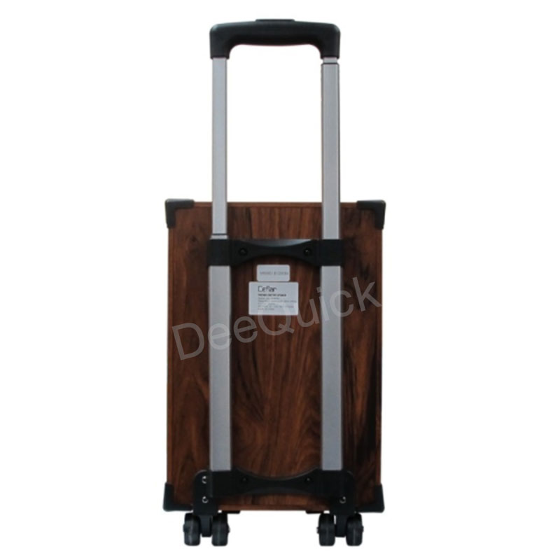 ลำโพงตู้ไม้ ล้อลาก ทรงโบราณ บลูทูธ 8นิ้ว แถมไมค์ลอย 1 ตัว Cefla M-8990