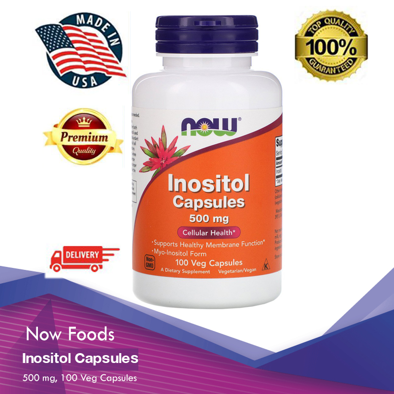 Now Foods, Inositol Capsules, 500 mg, 100 Veg Capsules