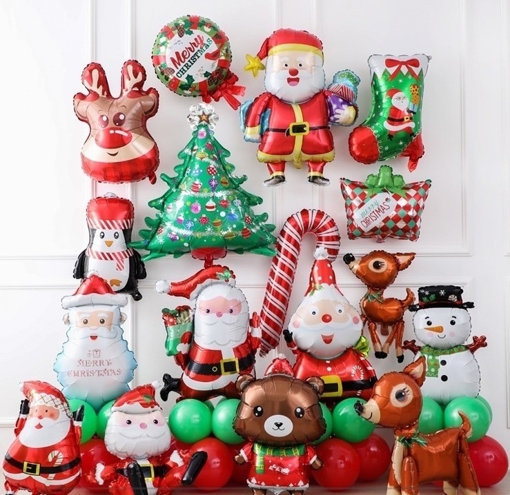 Set ลูกโป่งฟอยล์คริสต์มาส
