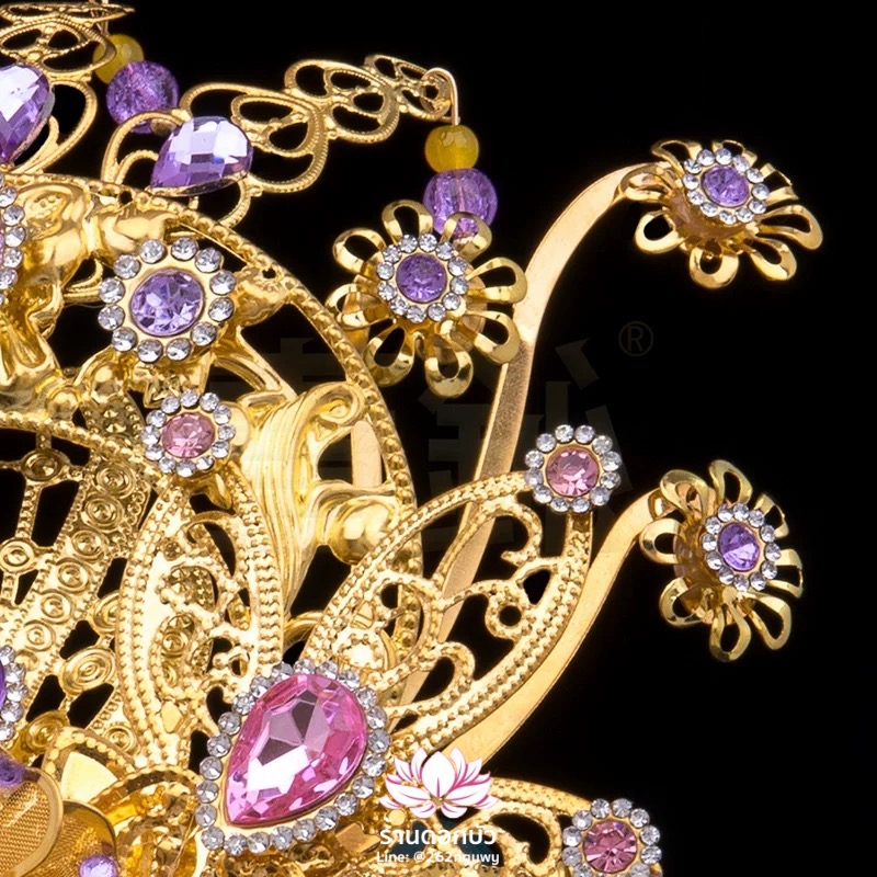 หมวกเทพเจ้าฝ่ายหญิง หมวกเทพนารี หมวกเทวนารี หมวกเจ้าแม่ หมวกพระหญิง หมวกกิมซิ้น หมวกพระจีน