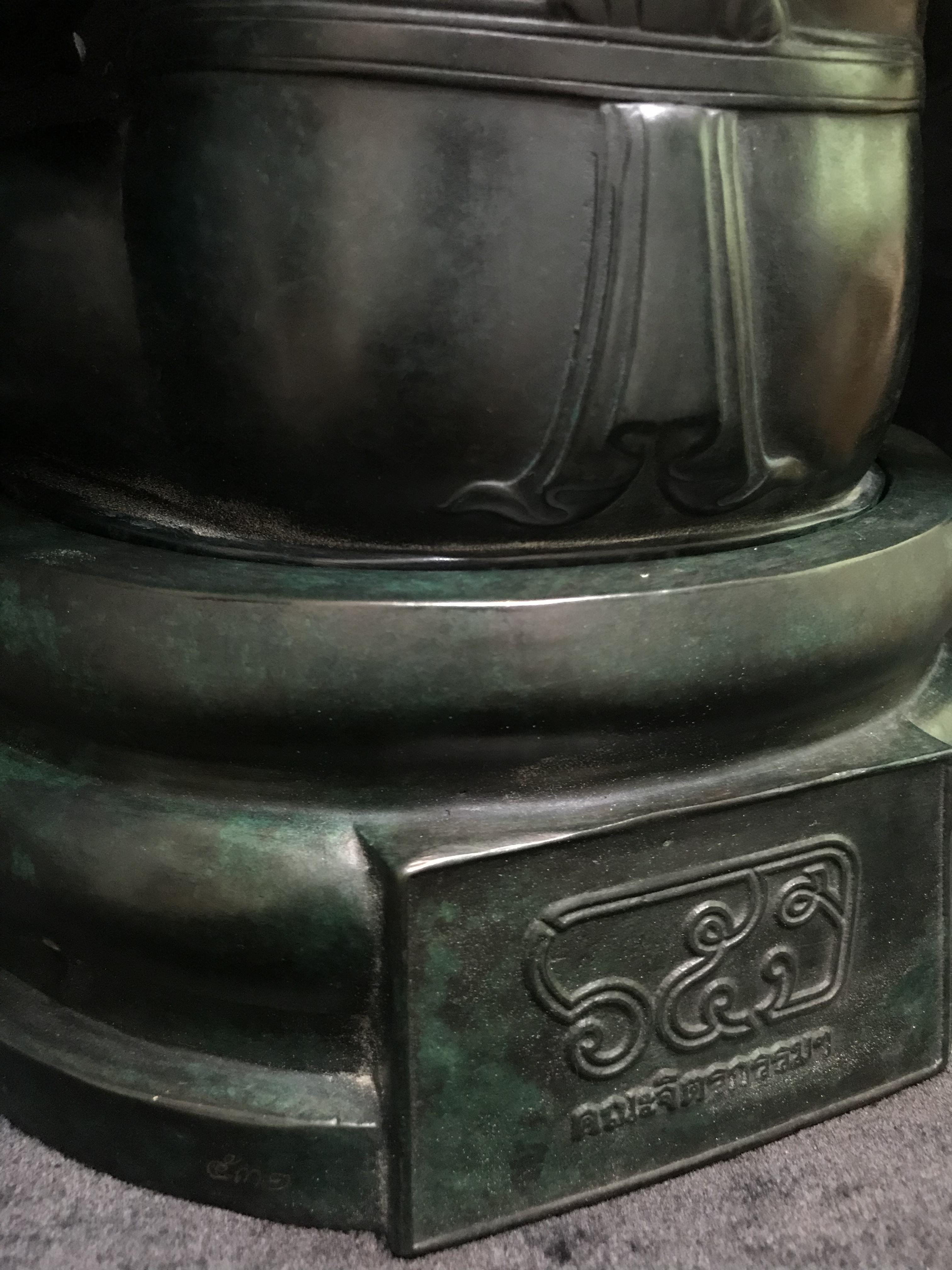 พระพิฆเนศวร์ 65 ปี คณะจิตรกรรม มหาวิทยาลัยศิลปากร ปี2551 ลอยองค์เนื้อสำริดขนาดหน้าตัก 9 นิ้ว(เนื้อสำริดเขียวพลาติน่า)