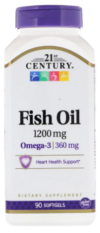น้ำมันปลา, Fish Oil, 1,200 mg