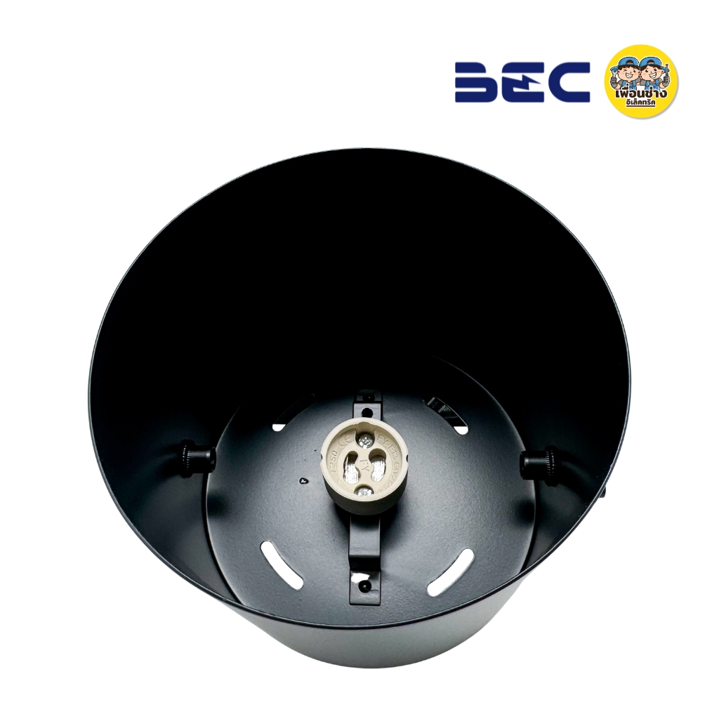 BEC โคมไฟติดราง รุ่น TLAR111 โคมไฟติดราง หน้ากลม สีขาว สีดำ ขั้ว GU10 หลอด AR111 ใช้กับไฟ 2 เส้น โคมไฟติดราง