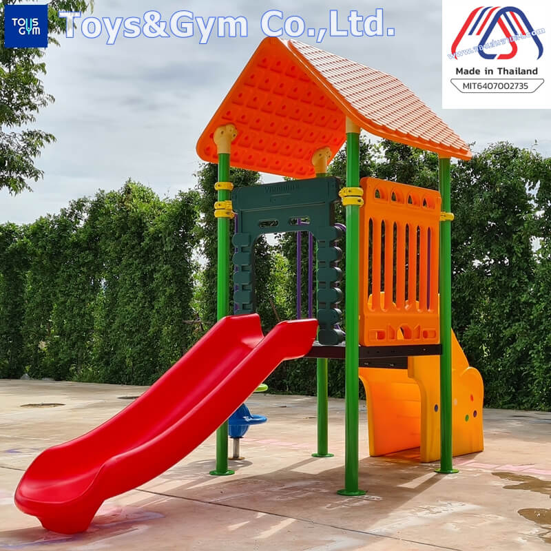 MiT-โรงงานผลิตเครื่องเล่นสนามกลางแจ้ง-อุปกรณ์สนามเด็กเล่นชุดบ้านสดใส ครุภัณฑ์เครื่องเล่นสนาม สพฐ.
