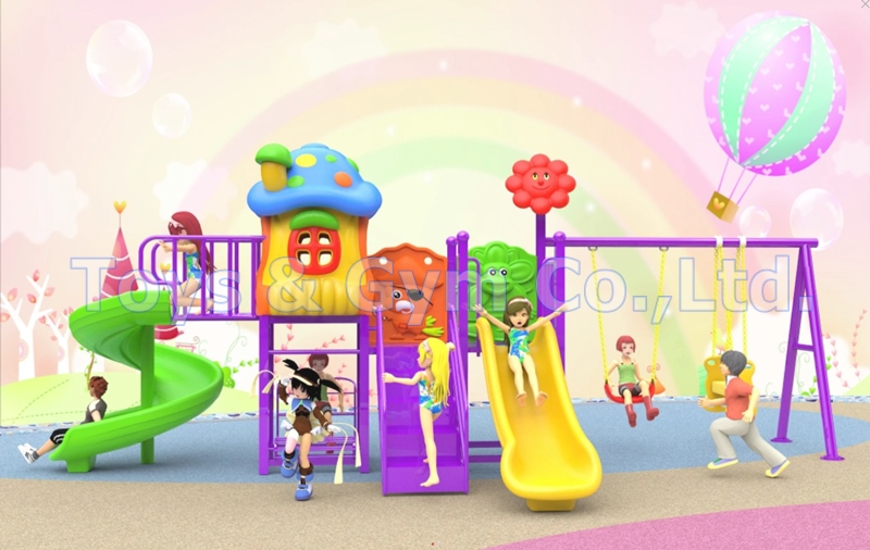 เครื่องเล่นสนามกลางแจ้ง ชุดบ้านการ์ตูน Cartoon House Series