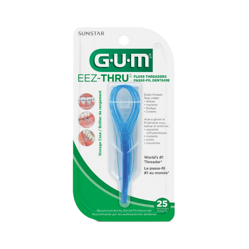 Gum Eez-Thru ห่วงร้อยนำไหมขัดฟัน 25 เส้น