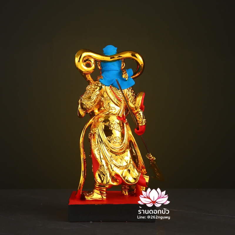 เทพเจ้ากวนอู และพระเวทโพธิสัตว์ (อุ่ยท้อผ่อสัก) งานเรซิ่น ขนาด 12 นิ้ว
