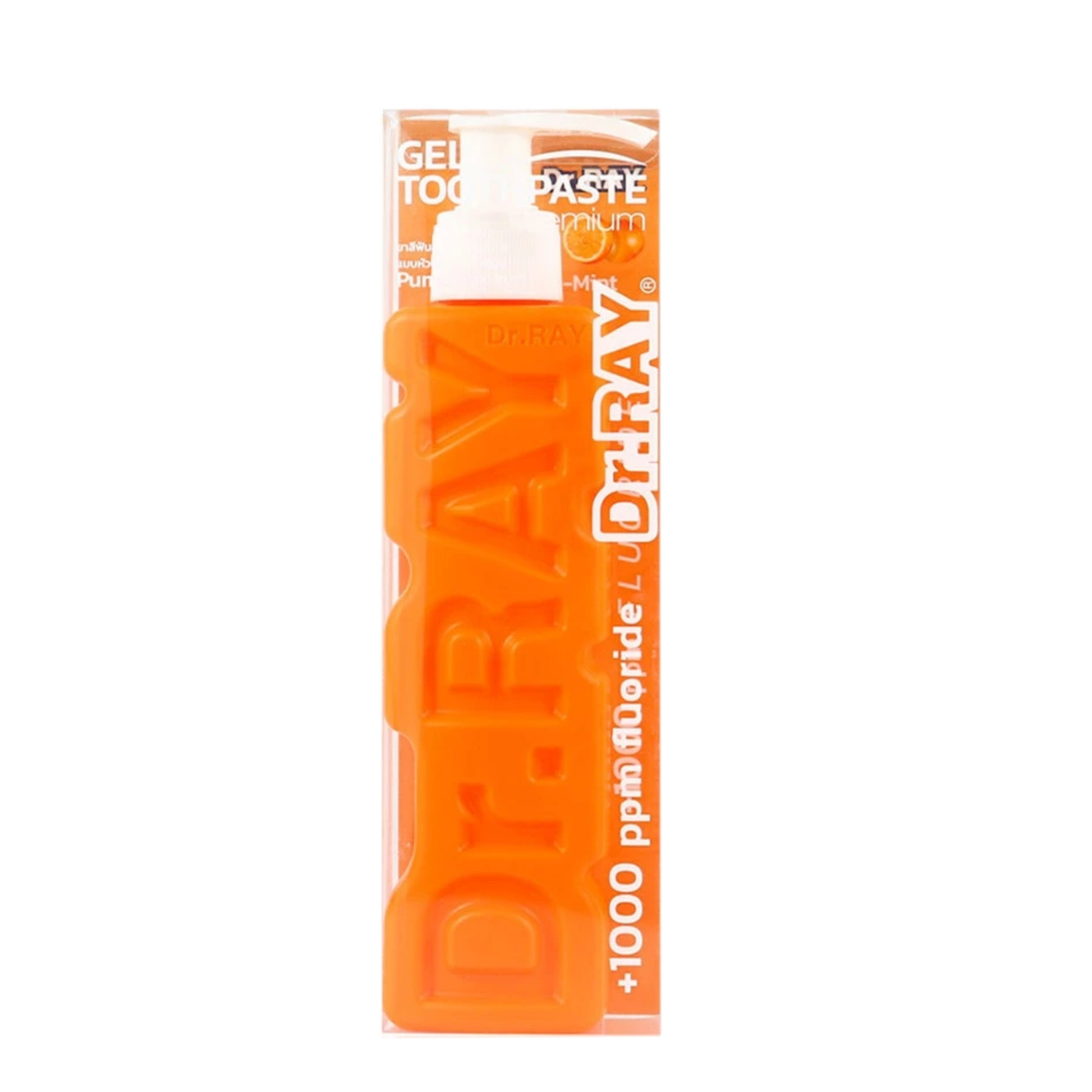 T2 Dr.Ray Citrus-Mint toothpaste 150g. ( หลอดสีส้ม )