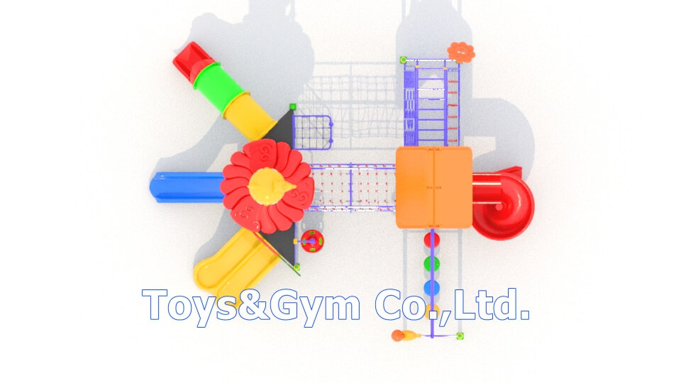 เครื่องเล่นสนามกลางแจ้ง ชุด Funny Kitty House