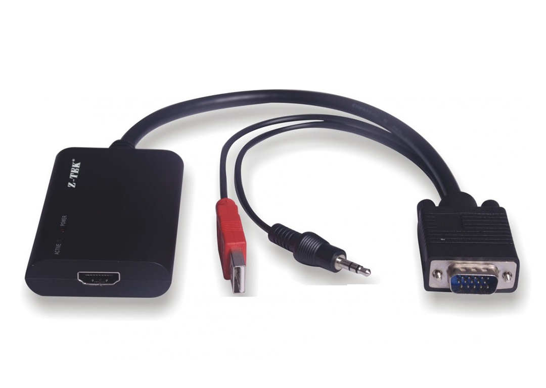 ตัวแปลงVGA+Audio TO HDMI ; ZTEK C/N / ZE-577A