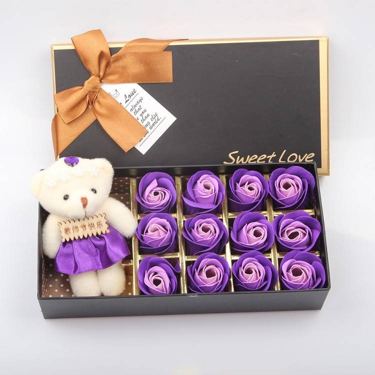 setกุหลาบ พร้อมน้องหมี