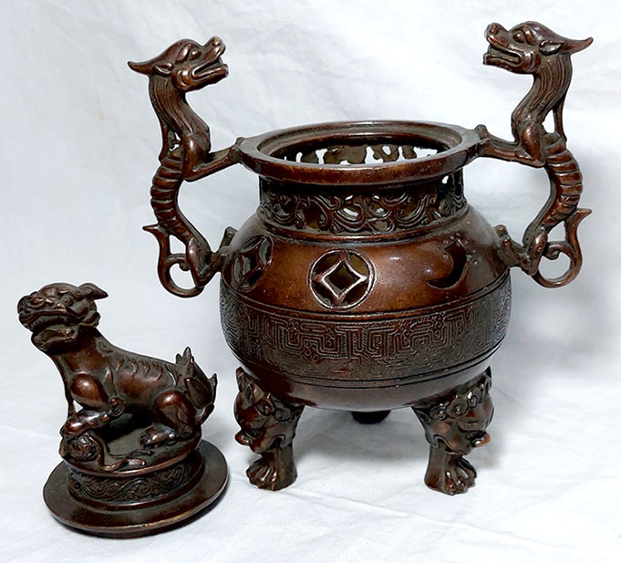 เตากำยาน ที่จุดกำยาน ของตกแต่งบ้านสไตล์จีน