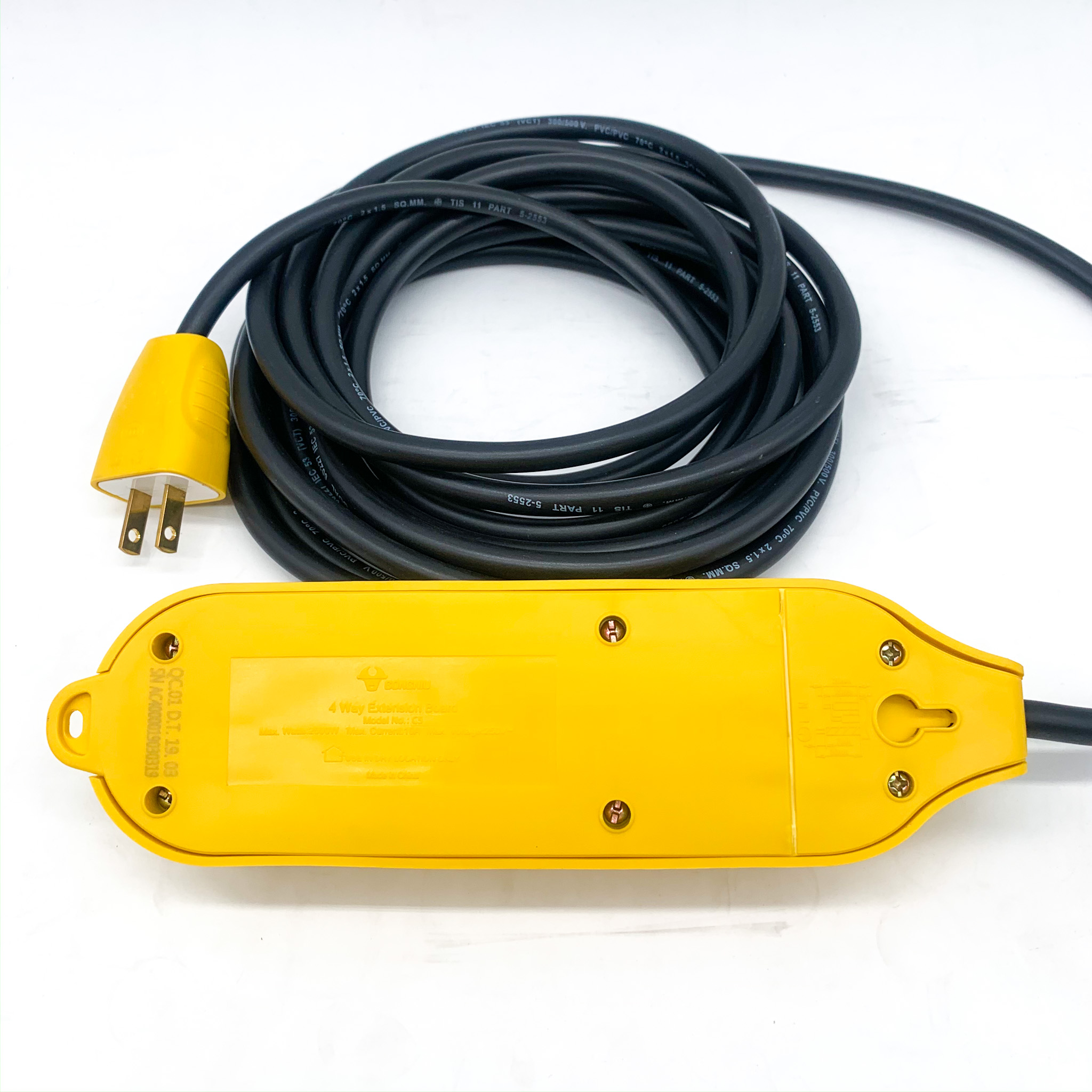 GONGNIU รางปลั๊กไฟ รุ่นตกไม่แตกพร้อมสาย ปลั๊กพ่วง ปลั๊กไฟ(ไม่มีสาย เฉพาะปลั๊ก)