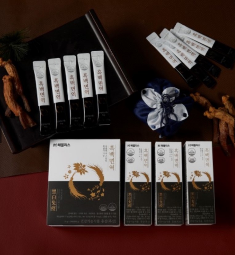 Heblis Black & White Immunity เครื่องดื่มโสมบำรุงร่างกาย