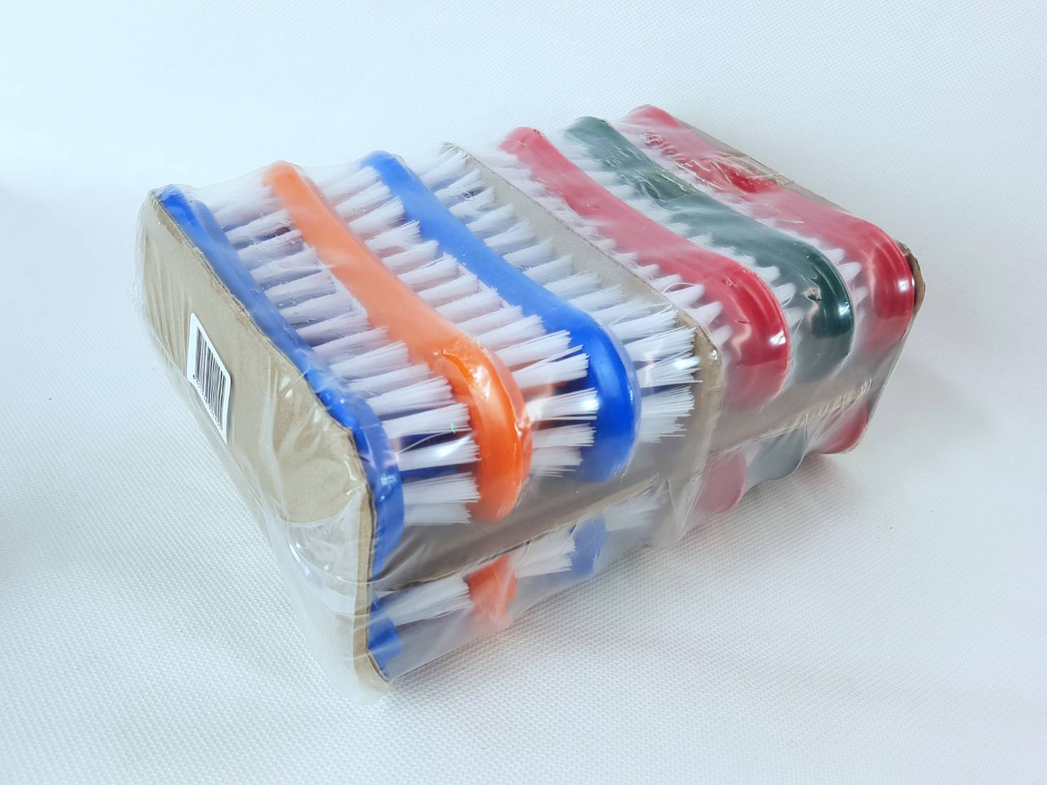 Small Evting แปรงซักผ้า แพ็คล่ะ 12 ชิ้น คละสี ด้ามจับพลาสติก แปรงซักผ้า แปรงซักทำความสะอาด แปรงยกโหล