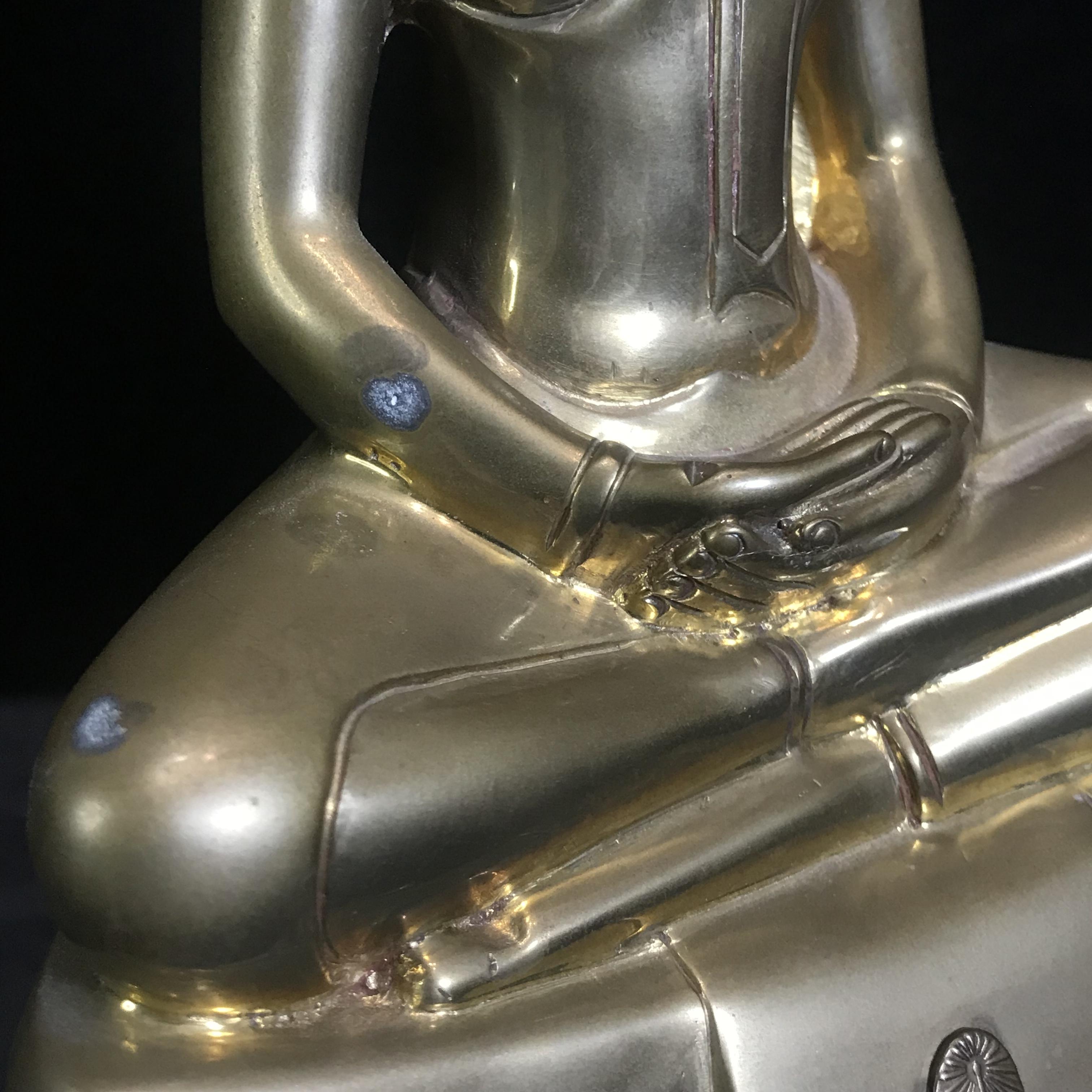 พระบูชาพระพุทธโสธร ภปร. รุ่นย้อนยุค ปี2539 กาญจนาภิเษกครองราชสมบัติครบ 50ปี หน้าตัก 5นิ้ว หมายเลข02058