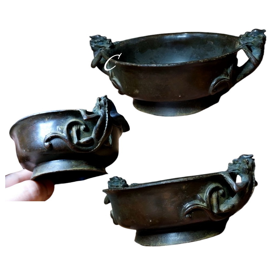 เตากำยาน กระถางกำยาน กระถางธูป ของแต่งบ้านเล็กๆ-BPT088-