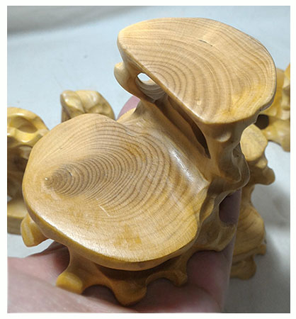 ฐานไม้หรือกี๋ไม้boxwood เล็กๆ แบบ2ชั้น อันละ