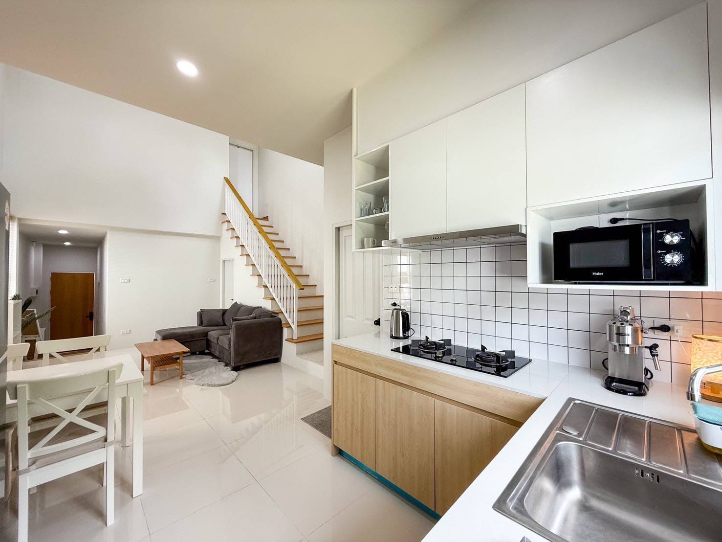 For Sales : Thalang, 2-Story Town House, modern-minimal style, 2 Bedrooms 2 Bathrooms