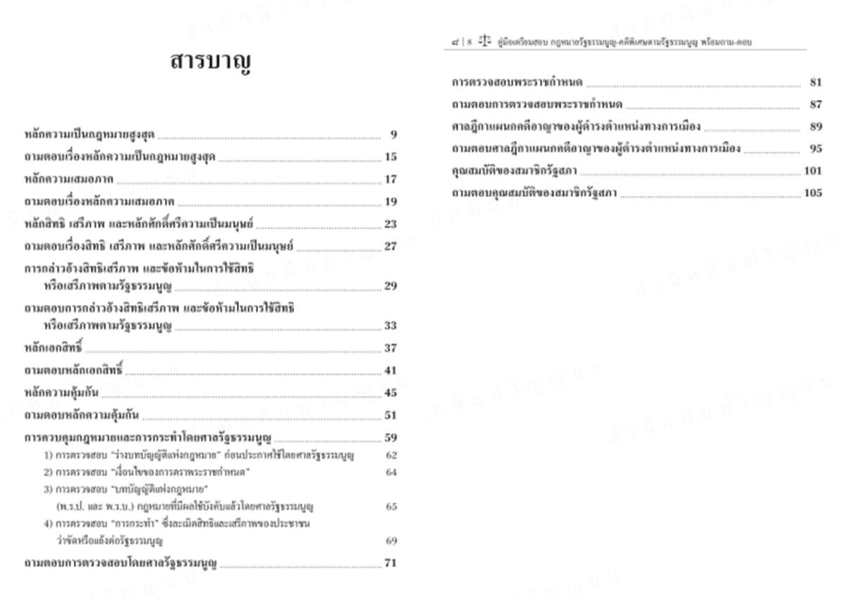 (แถมปกใส) กฎหมายรัฐธรรมนูญ คดีพิเศษตามรัฐธรรมนูญ พร้อมถาม-ตอบ พิมพ์ครั้งที่ 1 พนารัตน์ มาศฉมาดล TBK1366 sheetandbook