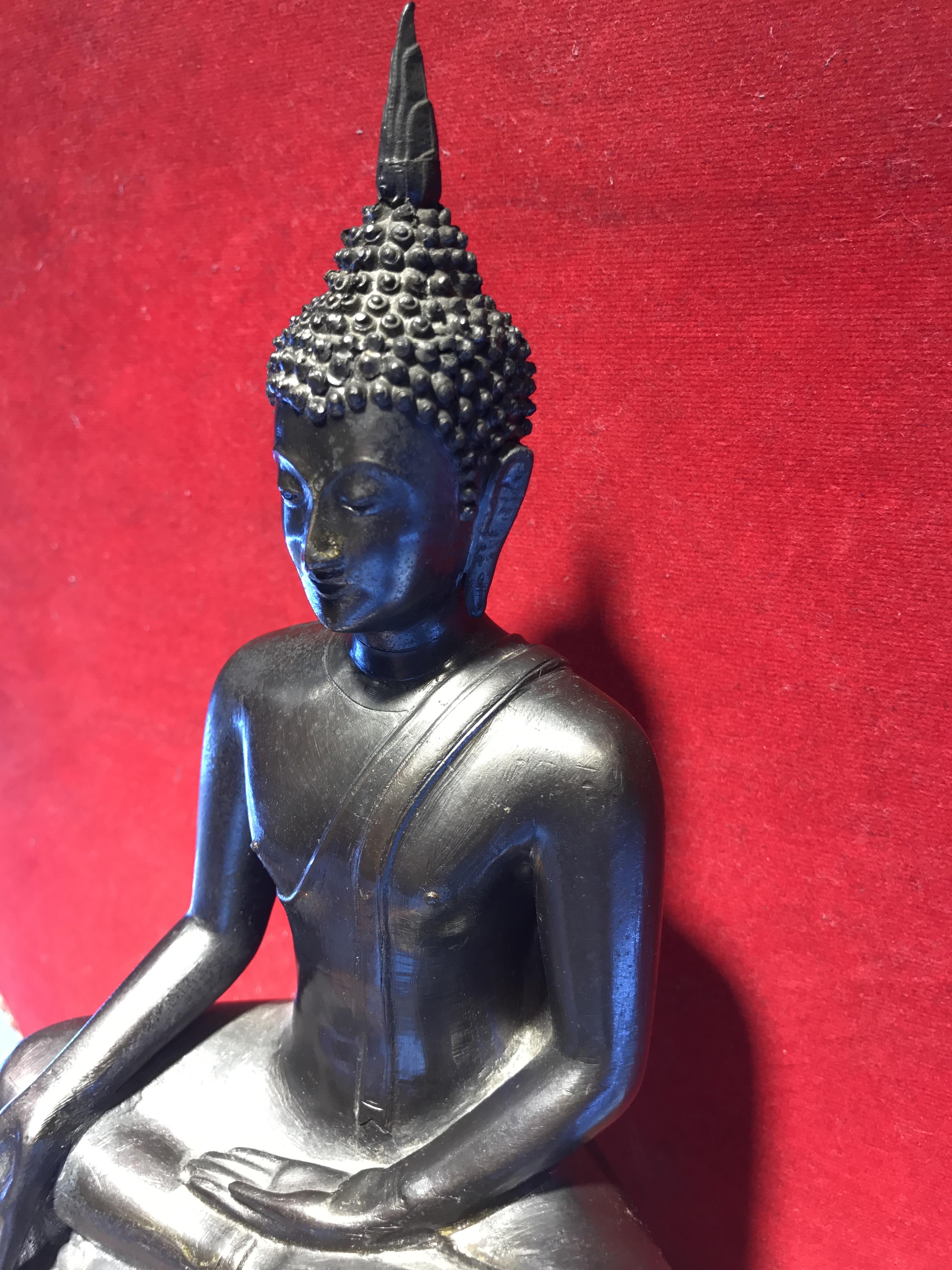 พระพุทธรูปบูชา ภปร วัดบวรนิเวศวิหาร ปี2508 บล็อกหนังไก่ หน้าตัก5นิ้ว(ที่สุดของพระบูชา ภปร วัดบวร)