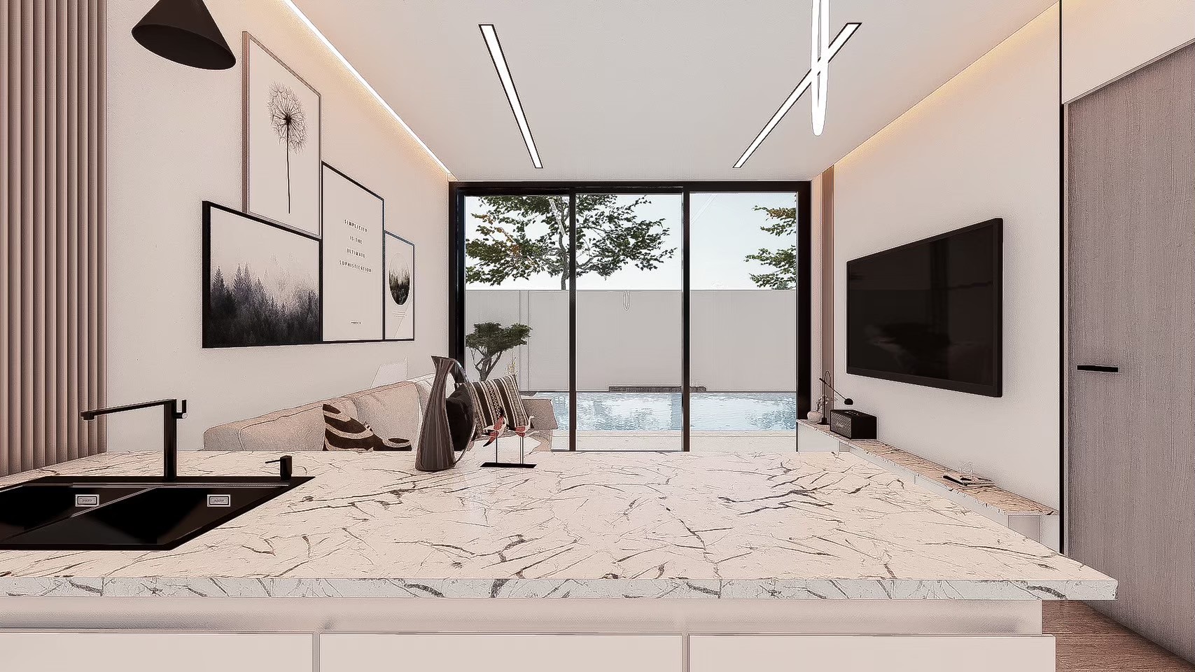 For Sale : Pasak, Private pool villa modern style, 3 Bedrooms 2 Bathrooms