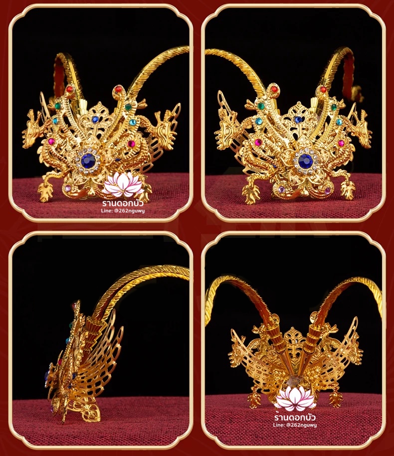 หมวกเทพเจ้านาจา หมวกหน่าจาซาไท้จื้อ หมวกหลี่โลเฉี้ย หมวกจงตั๋นหง่วนโส่ย หมวกพระจีน หมวกกิมซิ้น หมวกเทพเจ้าจีน