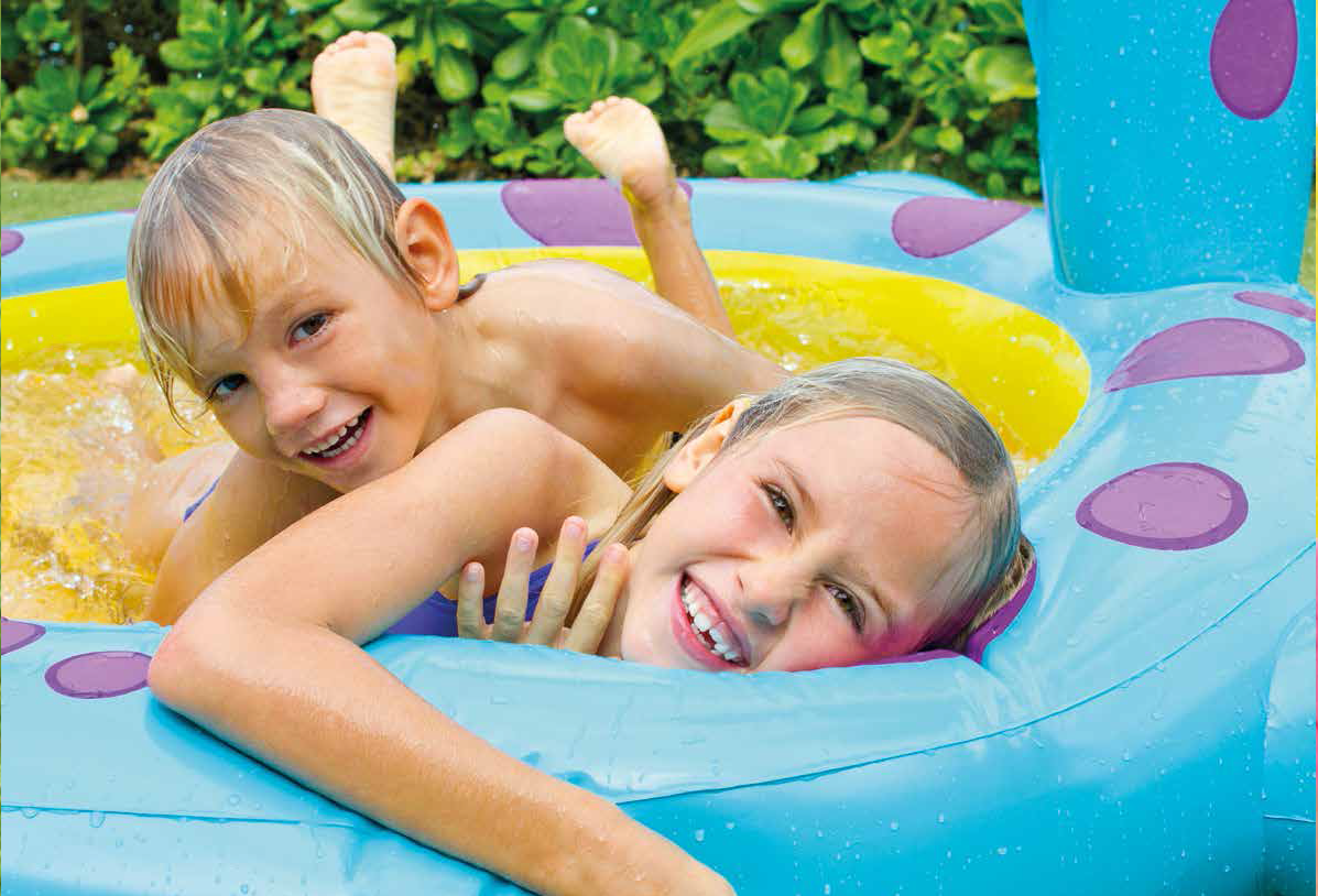 Intex Dino Spray Baby Paddling Pool สระน้ำเด็กไดโนเสาร์พ่นน้ำ 57437