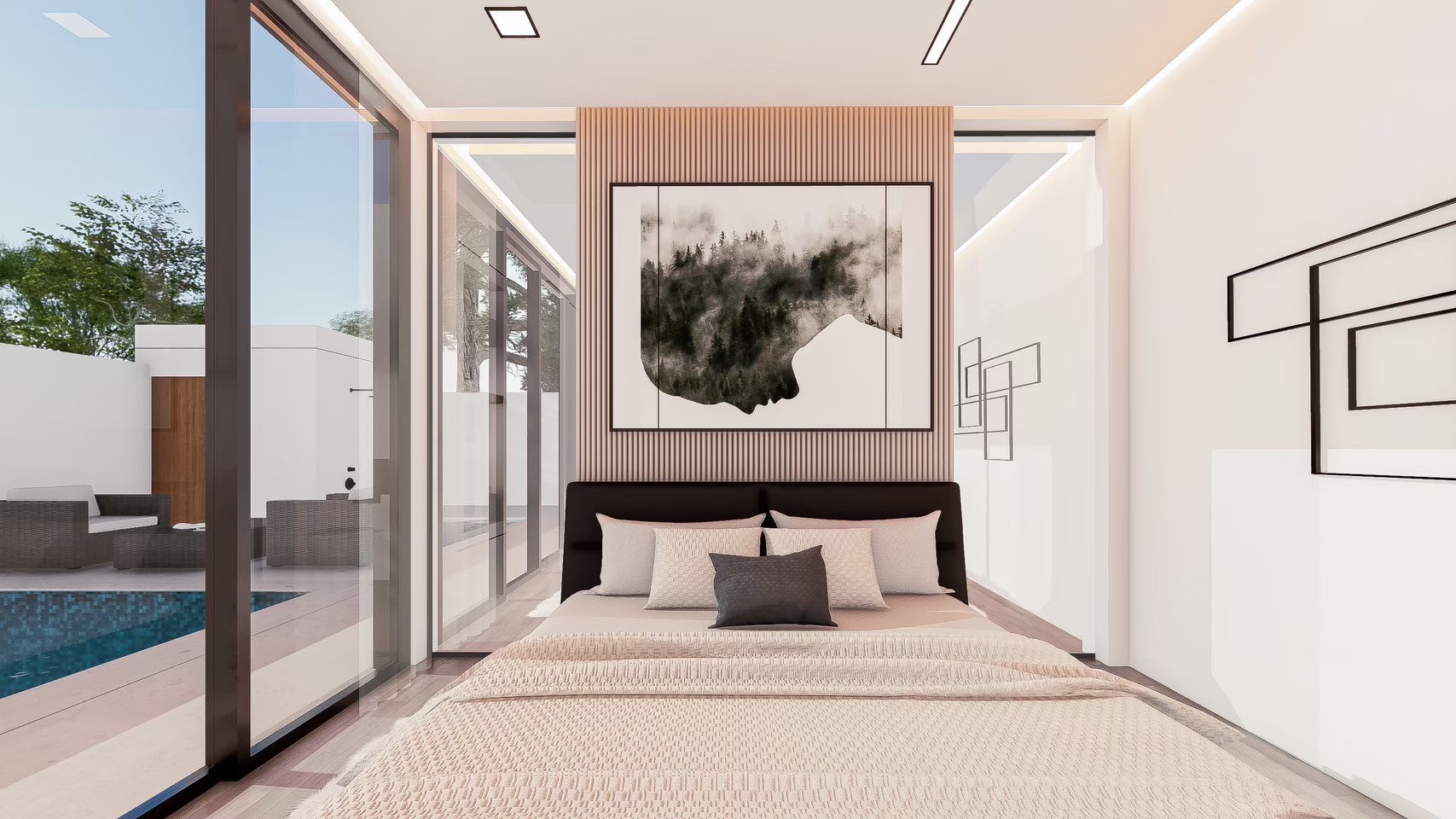 For Sale : Pasak, Private pool villa modern style, 3 Bedrooms 2 Bathrooms