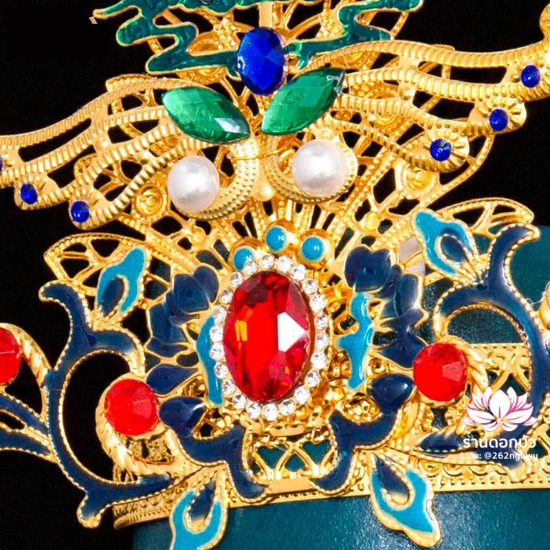 หมวกเทพเจ้าฝ่ายหญิง หมวกเทพนารี หมวกเทวนารี หมวกพระโพธิสัตว์กวนอิม หมวกพระจีน หมวกกิมซิ้น