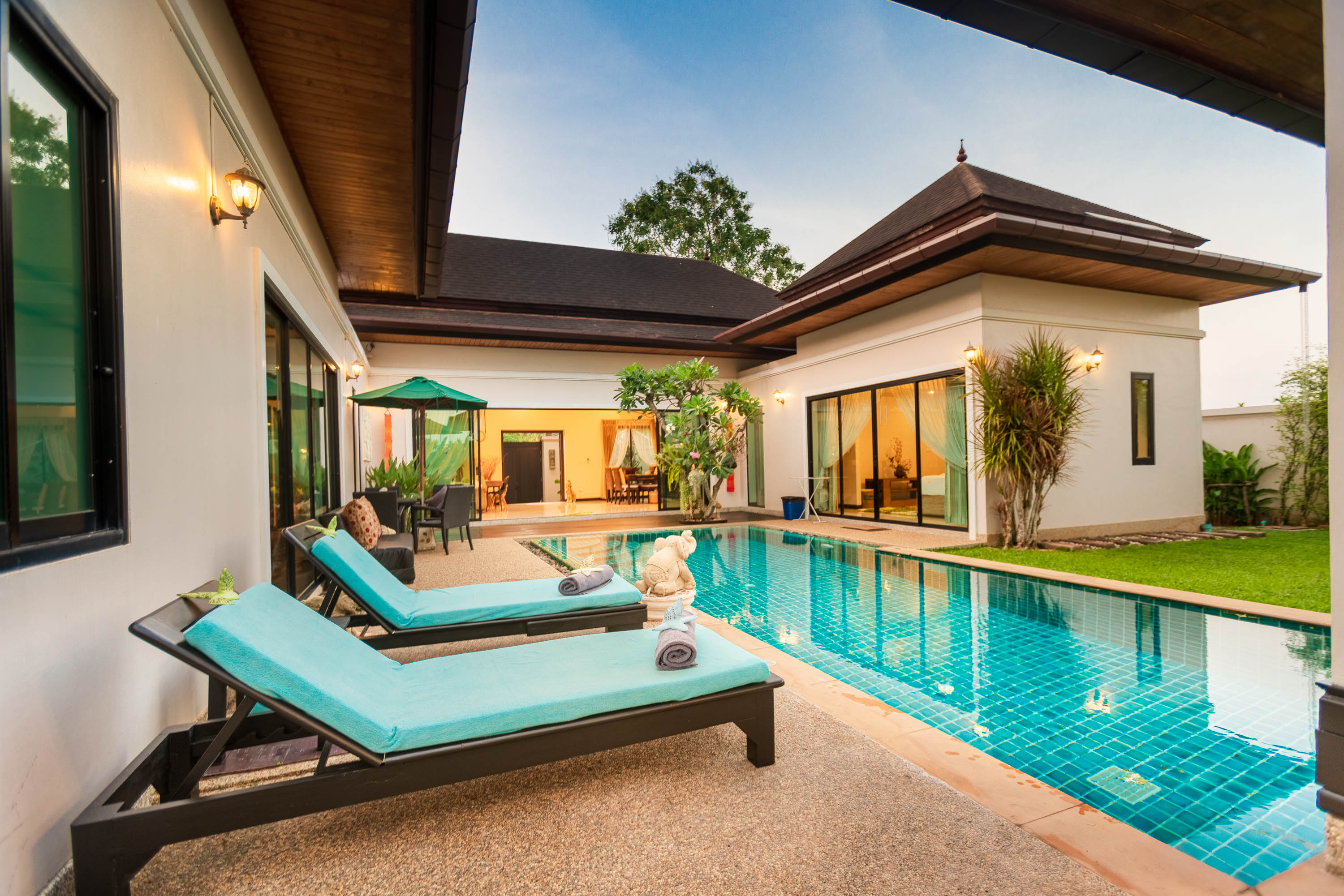 For Rent : Private Pool Villa in Cherngtalay BangJo, 3 Bedrooms 2 Bathrooms