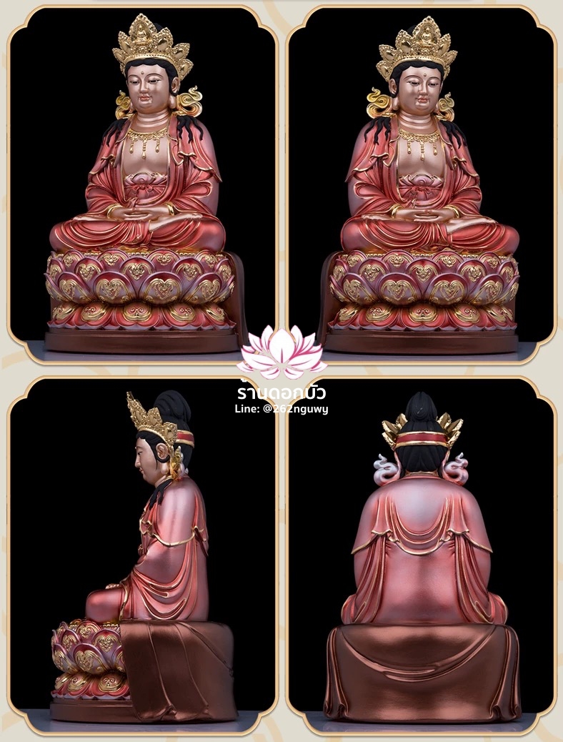 อัษฏมหาโพธิสัตว์ พระโพธิสัตว์แปดพระองค์ งานเรซิ่นคุณภาพสูง ขนาด 16 นิ้ว