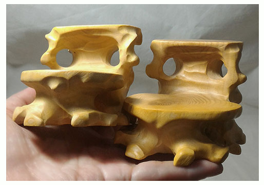 ฐานไม้หรือกี๋ไม้boxwood เล็กๆ แบบ2ชั้น อันละ