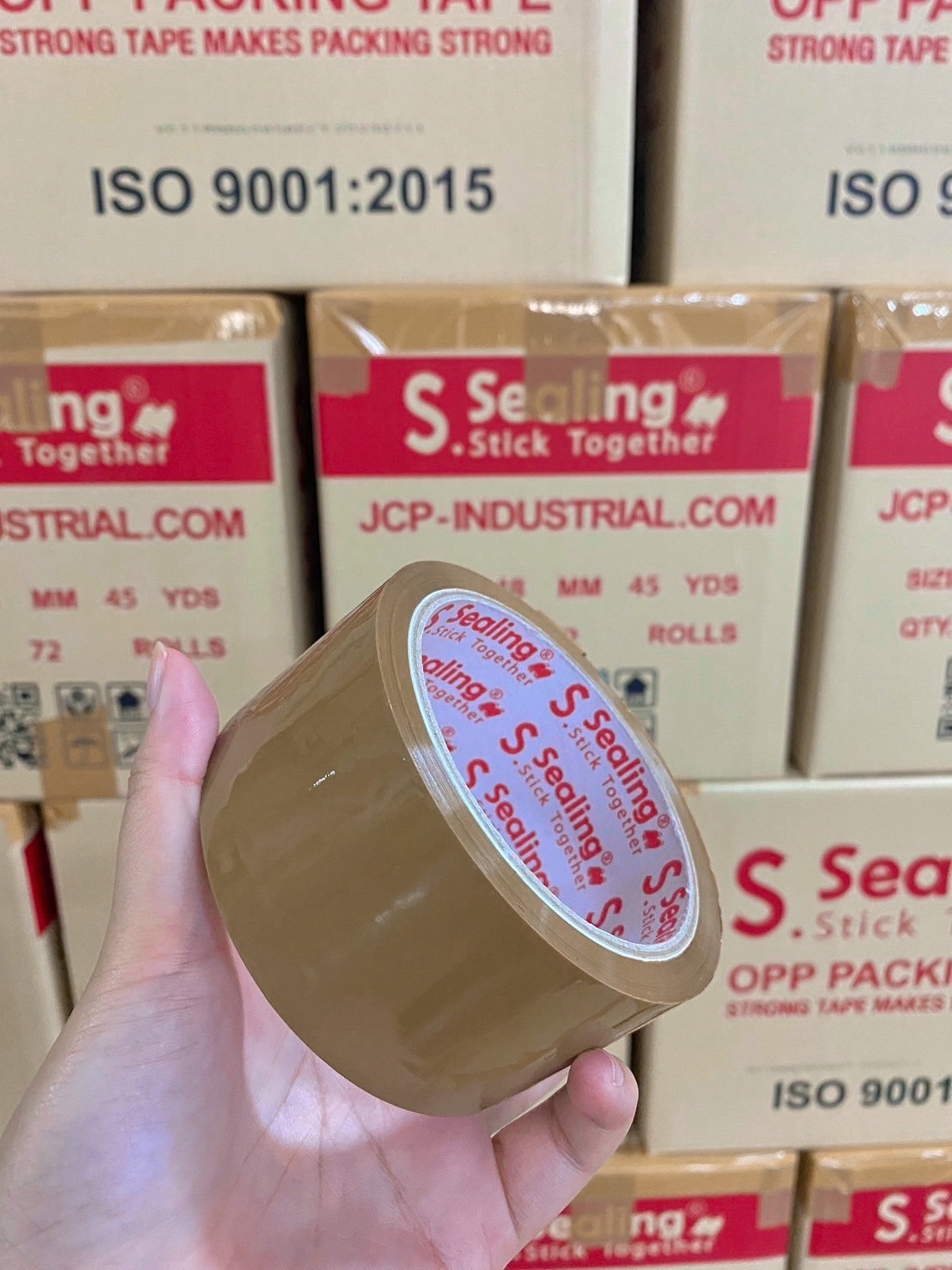 เทปกาว2นิ้ว 100หลา หนา45ไมครอน แพ็ค6ม้วน ราคาส่ง ยี่ห้อ S.Sealing ชิ้น 0 กก.