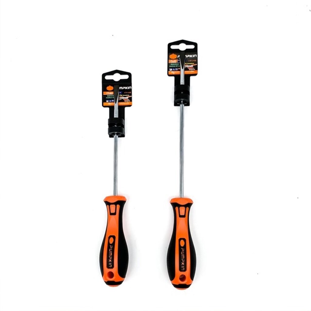 Pumpkin ไขควงแบน ด้ามยาง รุ่น XTREME ขนาด 6x150 มม.และ6x200มม.