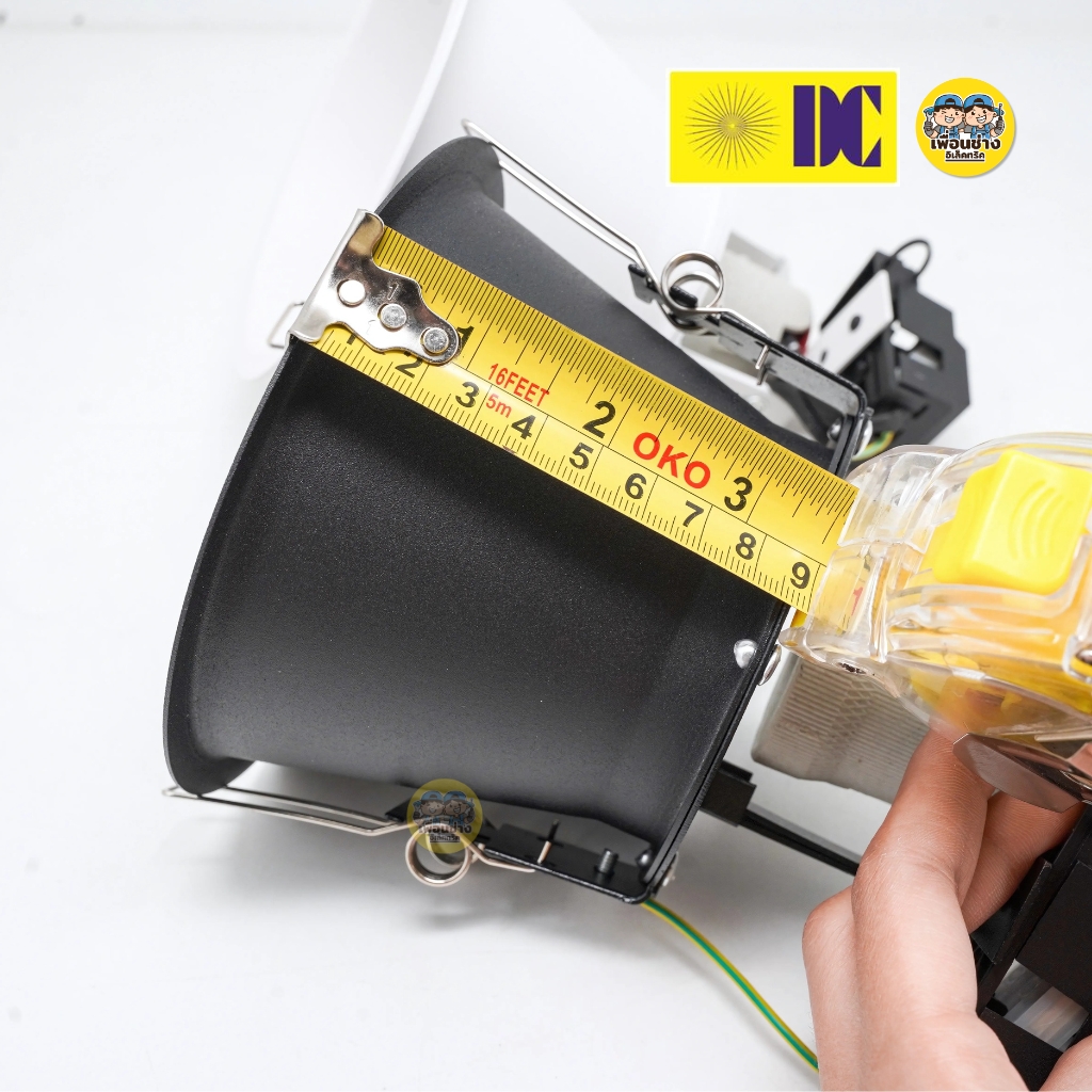 ยี่ห้อ DC โคมไฟดาวไลท์ รุ่น DL-704 สีดำ สีขาว ขนาด 4 นิ้ว โคมไฟดาวไลท์ฝังฝ้า โคมไฟ เฉพาะโคมไฟไม่มีหลอดแถมให้ โคมไฟดาวไลท์