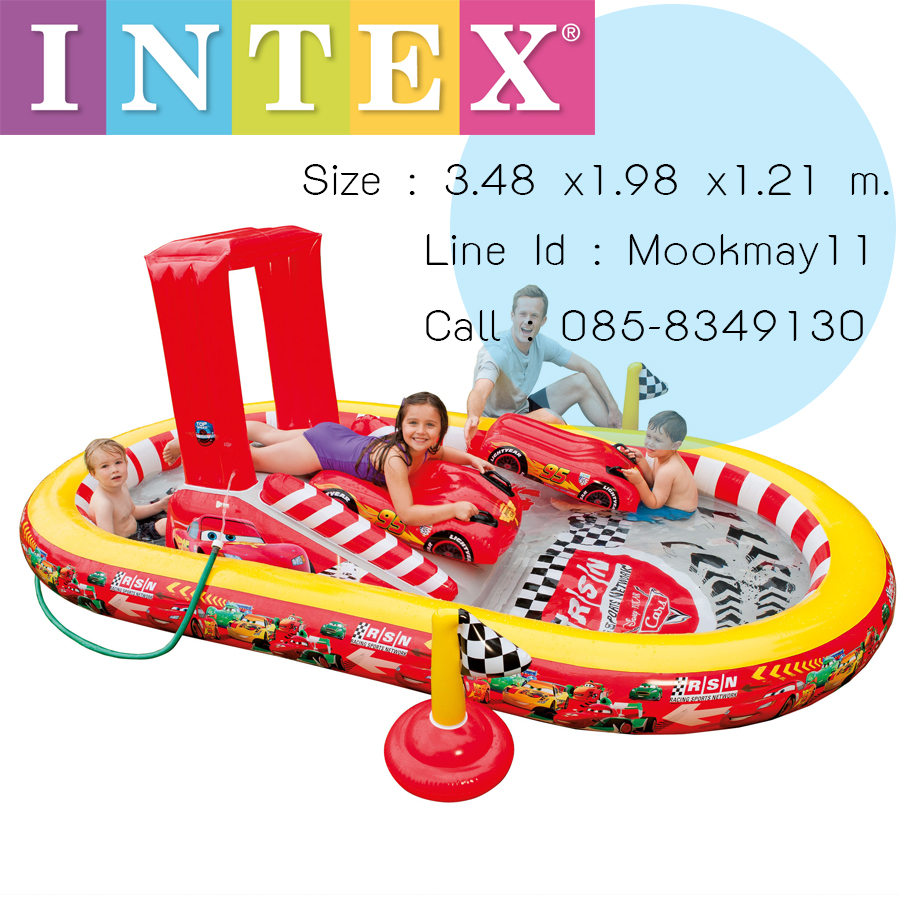 Intex Disney Play Center Cars สระสไลเดอร์เดอร์รถ 57134 (The cars)