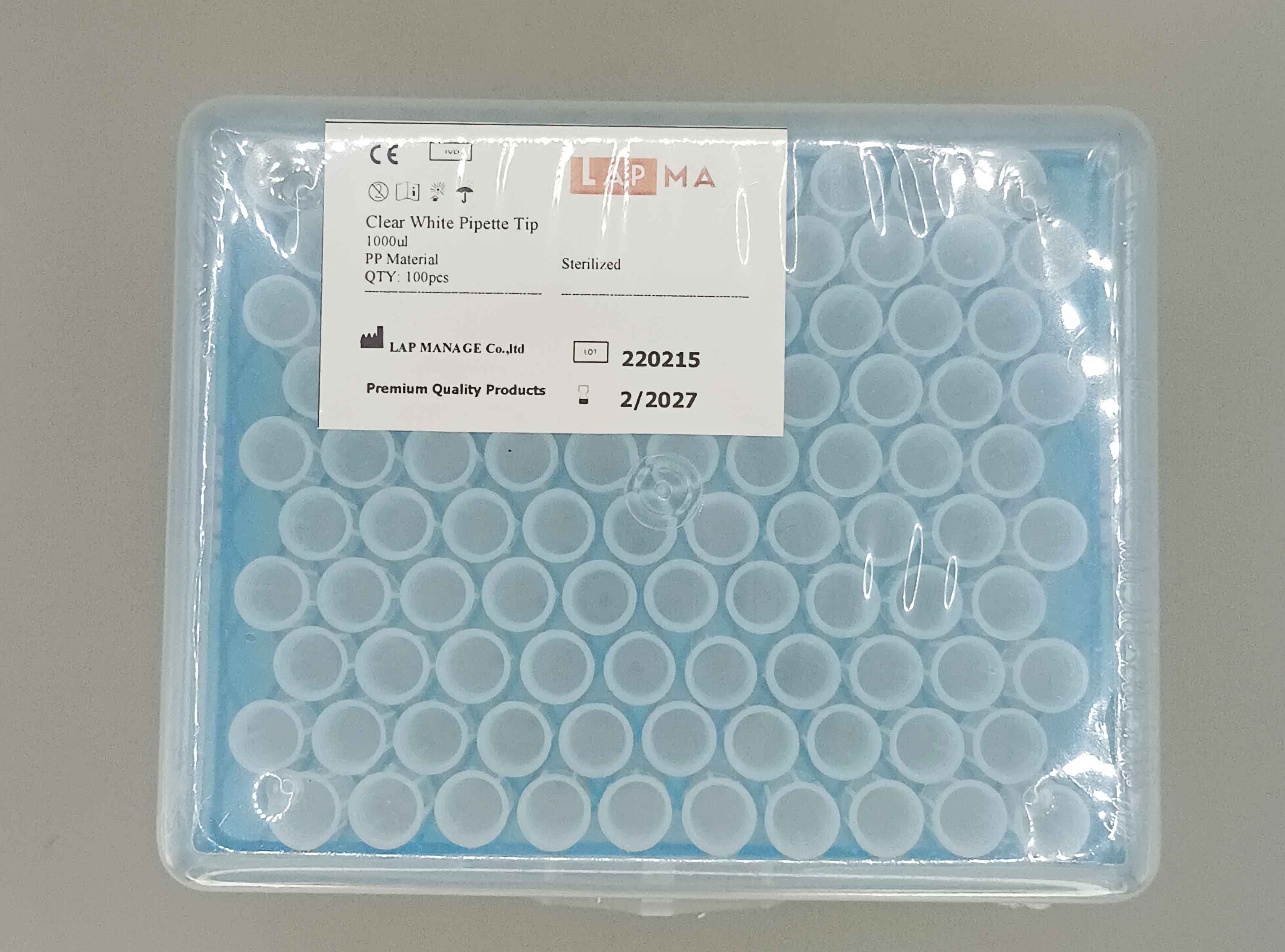 Pipette Tip with Rack 10,200,1000,1250, 5000 ul 96ชิ้น/rack 10 rack/box (ราคายกกล่อง)