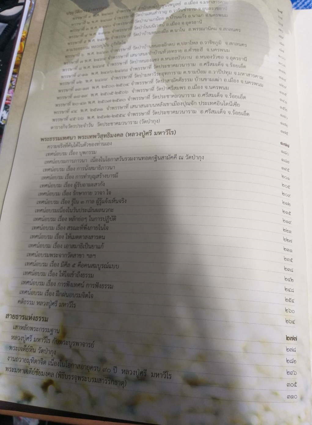 หนังสือ มหาวีรธัมมานุสรณ์ หลวงปู่ศรี มหาวีโร วัดประชาคมวนาราม อำเภอศรีสมเด็จ จังหวัดร้อยเอ็ด