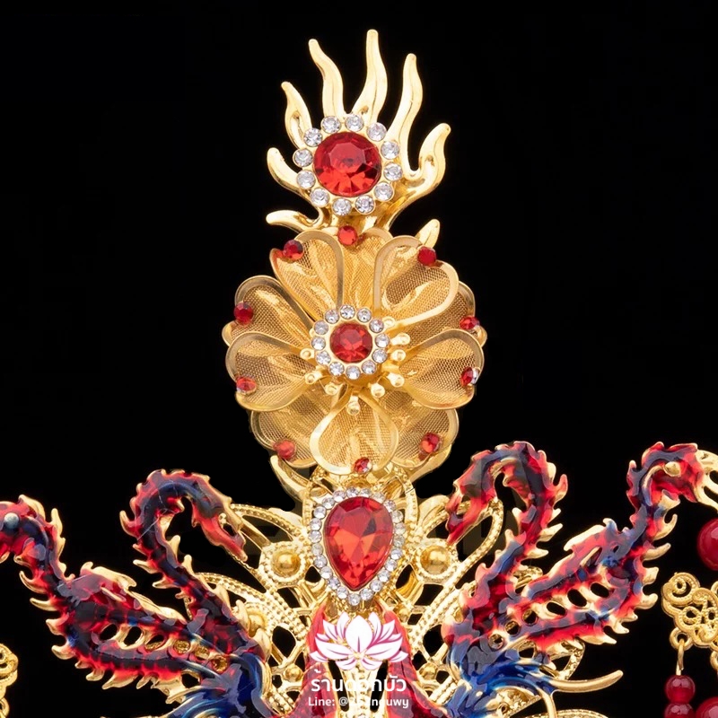 หมวกเทพเจ้าฝ่ายหญิง หมวกเทพนารี หมวกเทวนารี หมวกเจ้าแม่ หมวกพระหญิง หมวกกิมซิ้น หมวกพระจีน