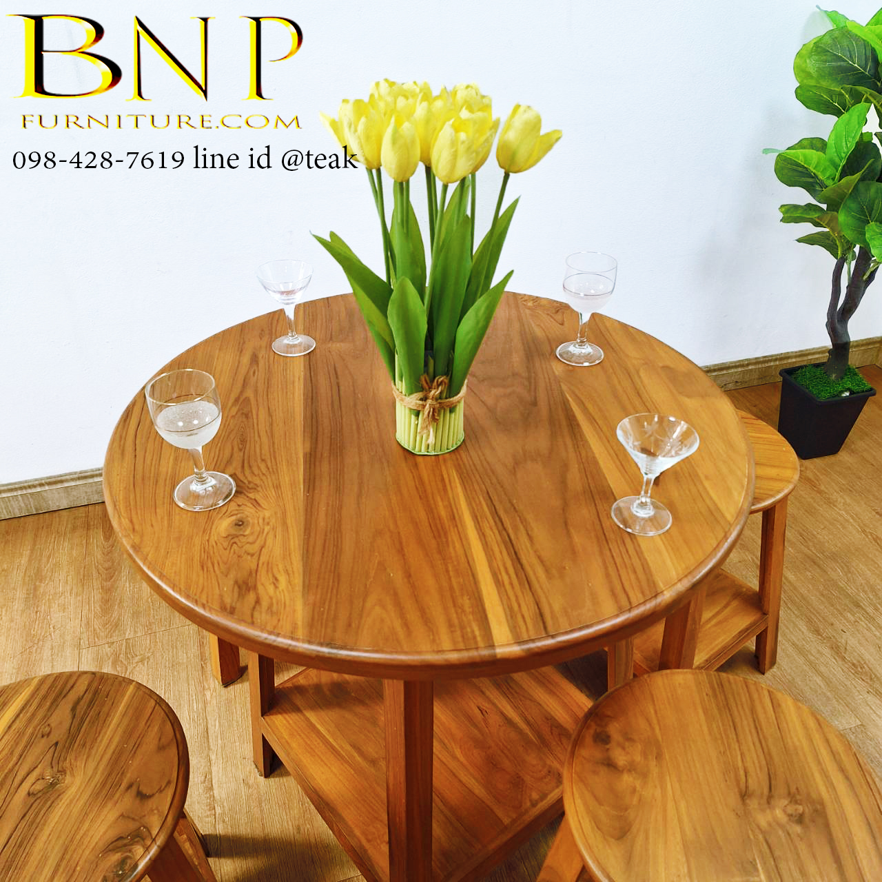 ชุดโต๊ะกลม ( มี 5 ชิ้น ) รุ่น ไดมอน