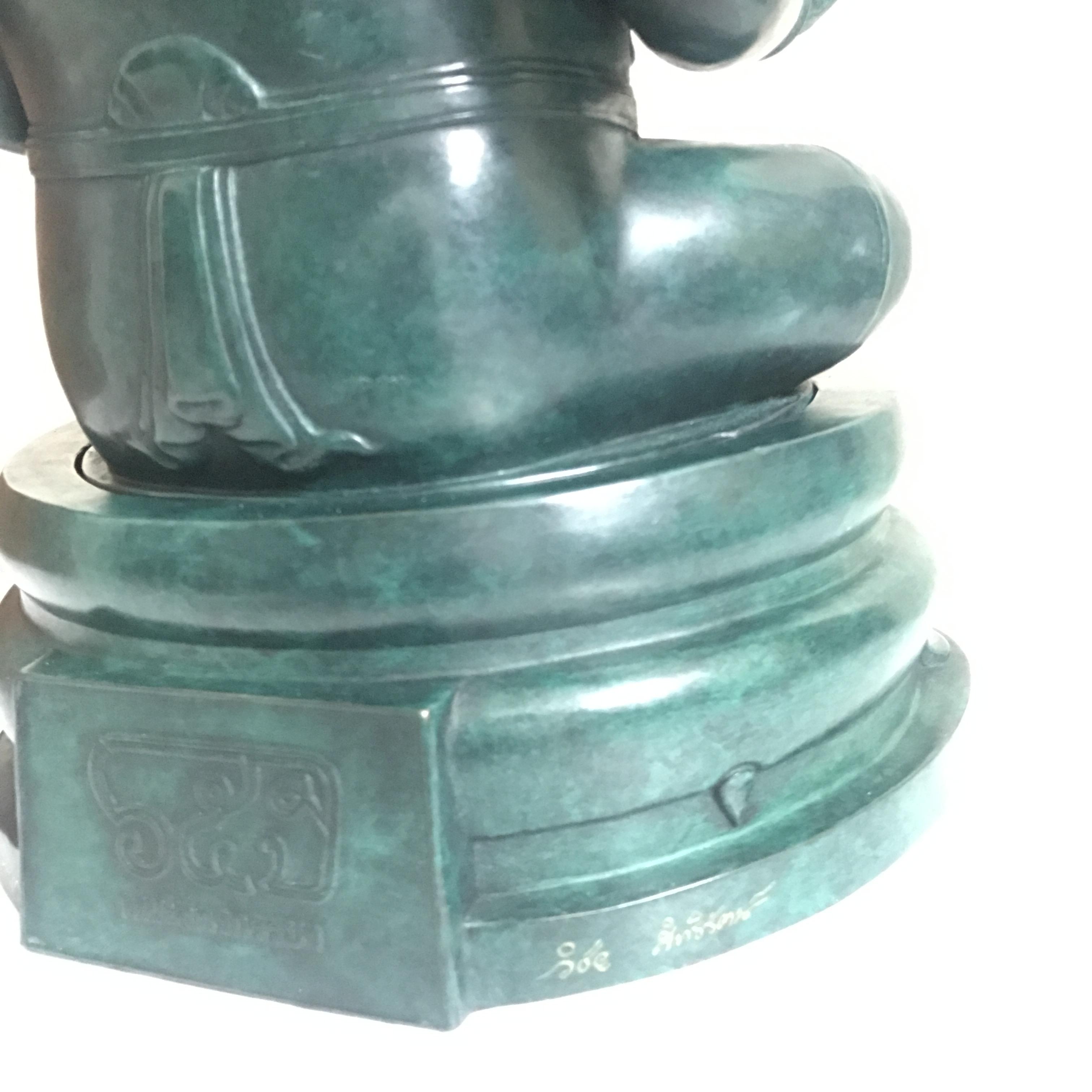 พระพิฆเนศวร์ 65 ปี คณะจิตรกรรม มหาวิทยาลัยศิลปากร ปี2551 ลอยองค์เนื้อสำริดขนาดหน้าตัก 9 นิ้ว