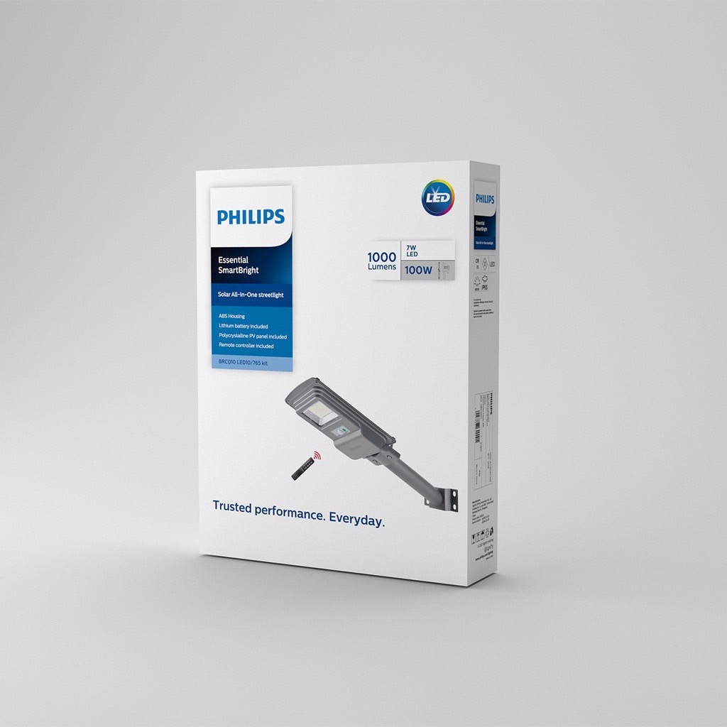 Philips โคมไฟถนนอลอีดีโซล่าเซลล์ฟิลิปส์ รุ่น BRC010 LED10/765 kit ขนาด 100 วัตต์ แสงเดย์ไลท์