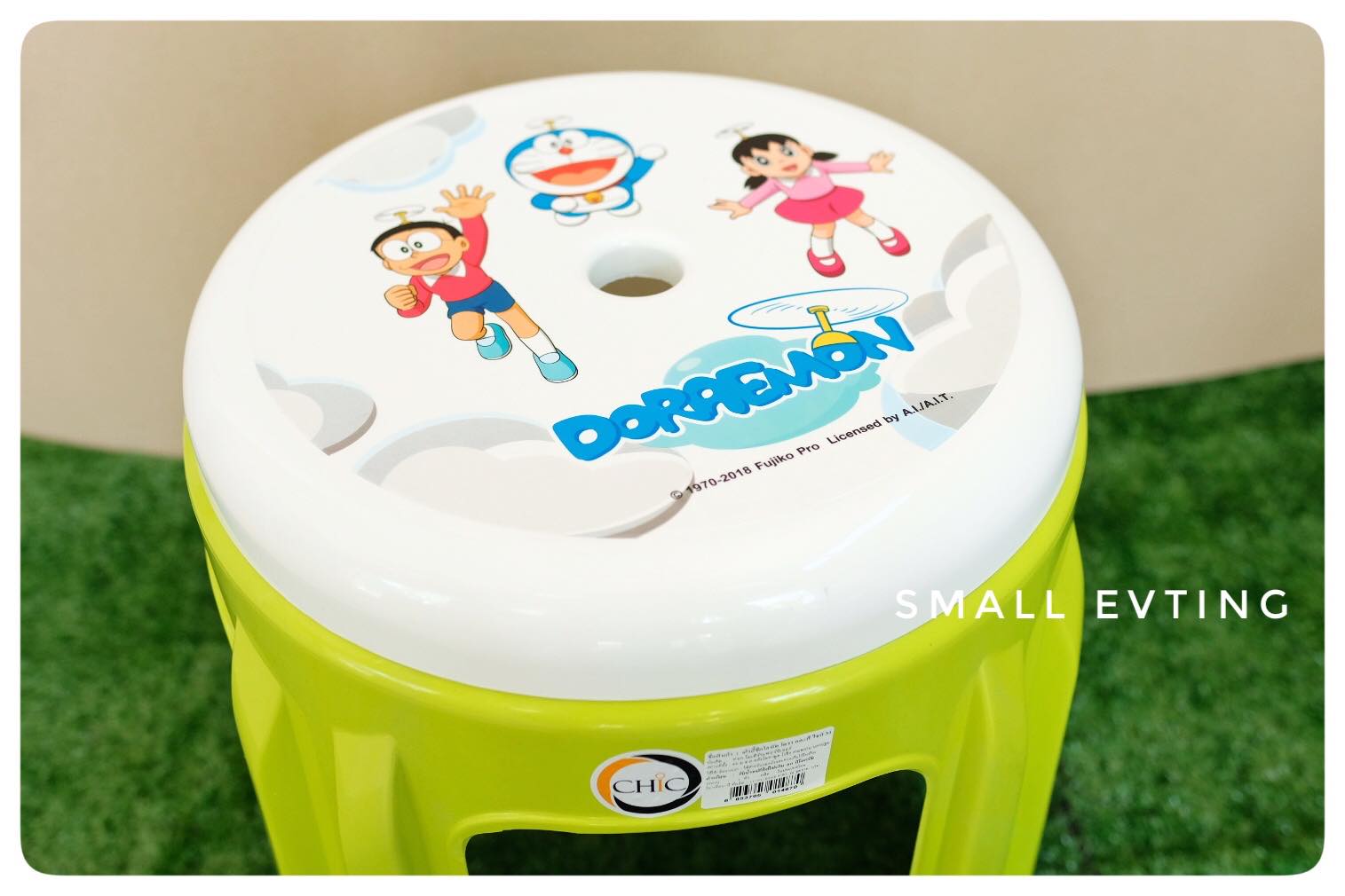 เก้าอี้พลาสติก ลายโดราเอมอน เก้าอี้สูง ทรงกลม Doraemon ลิขสิทธิ์แท้ 100%