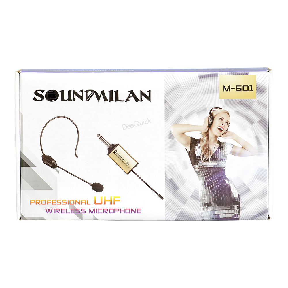 ไมค์คาดหัวไร้สาย UHF WIRELESS HEADPHONE SOUNDMILAN รุ่น M-601