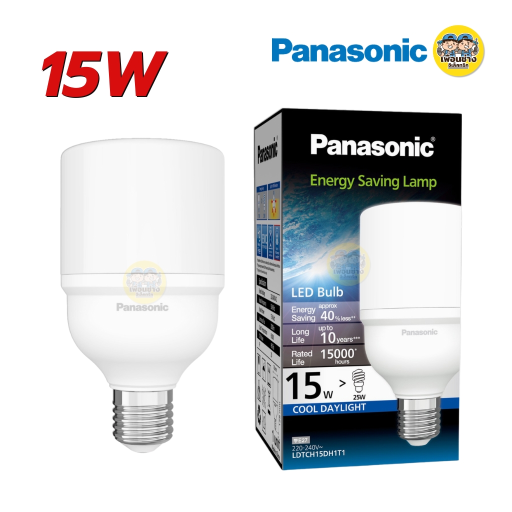 Panasonic หลอดตะเกียบ ประหยัดไฟ ทอร์นาโด หลอดไฟ E27 ขั้วเกลียว 14w 18w 23w 15w 25w พานาโซนิค