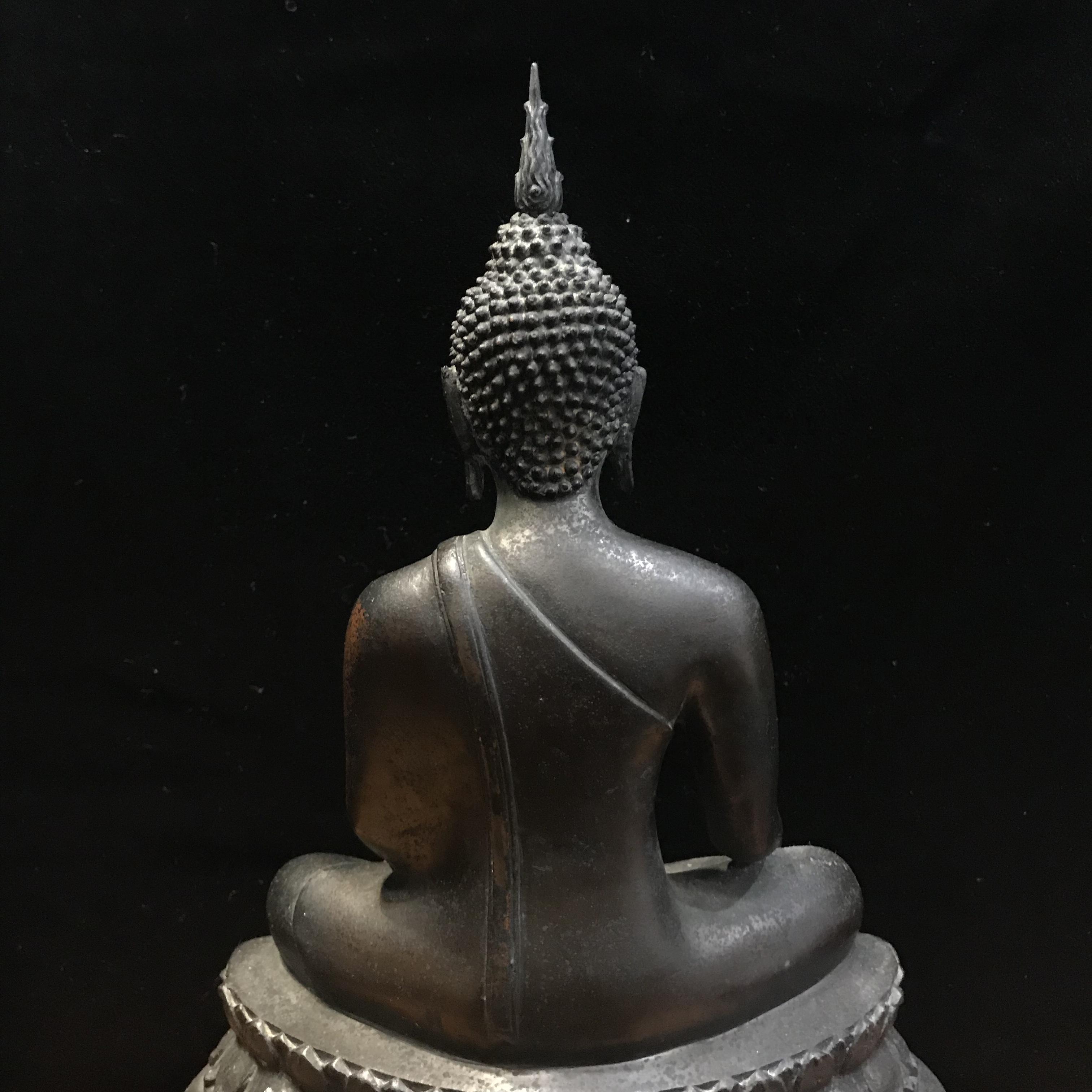 พระพุทธรูปบูชา ภปร วัดบวรนิเวศวิหาร ปี2508 บล็อกดินไทย หน้าตัก5นิ้ว(ที่สุดของพระบูชา ภปร วัดบวร)